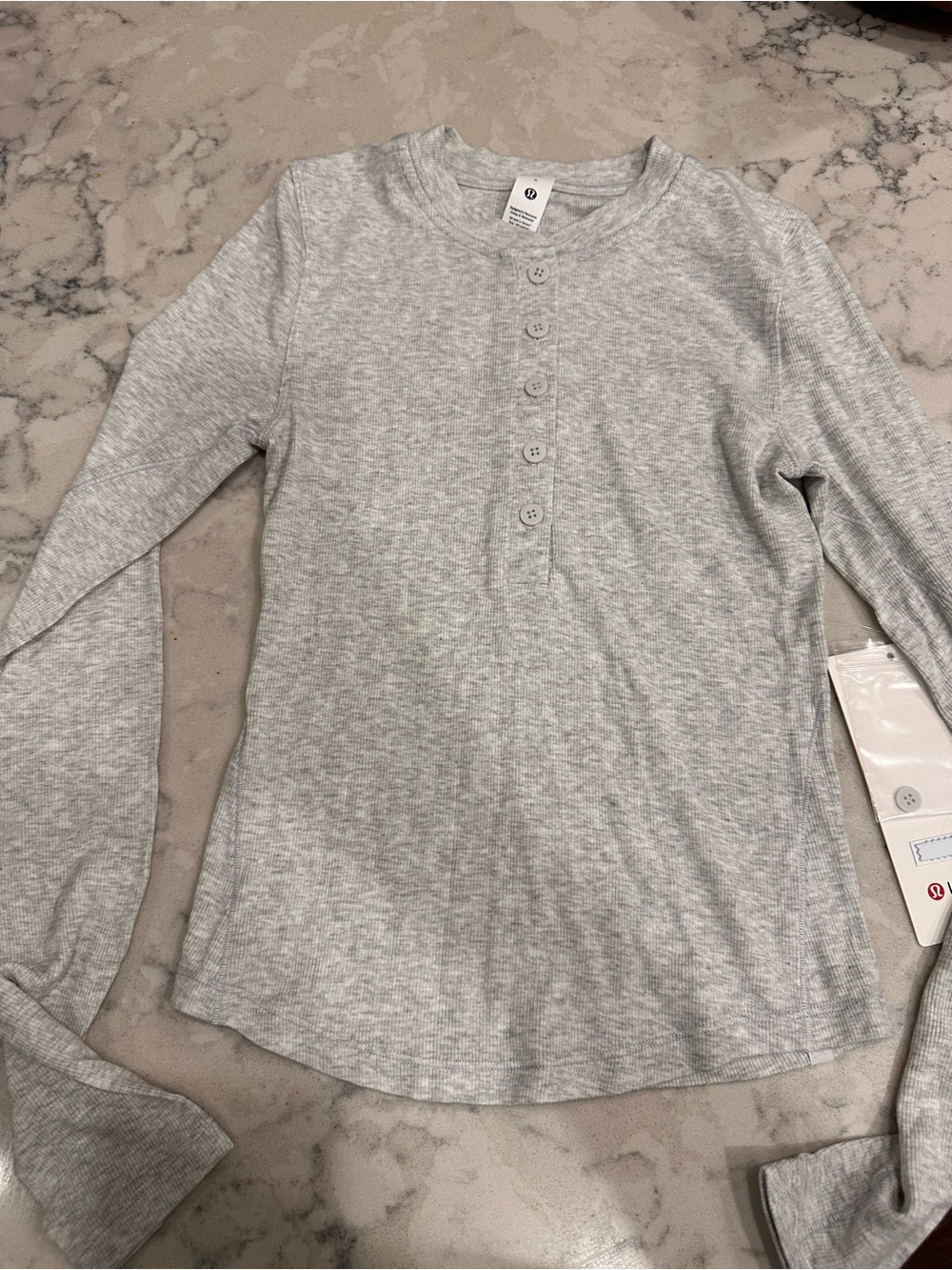 NWT Lululemon Hold Tight Long Sleeve Henley - Size 0 Color: HCUG